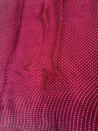 Maroon Ajrakh Hand Block Modal Silk Saree With Fancy Ajrakh Pallu