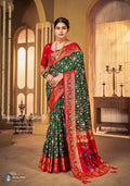 Green Soft Dola Silk Paithani Patola Saree SBS5
