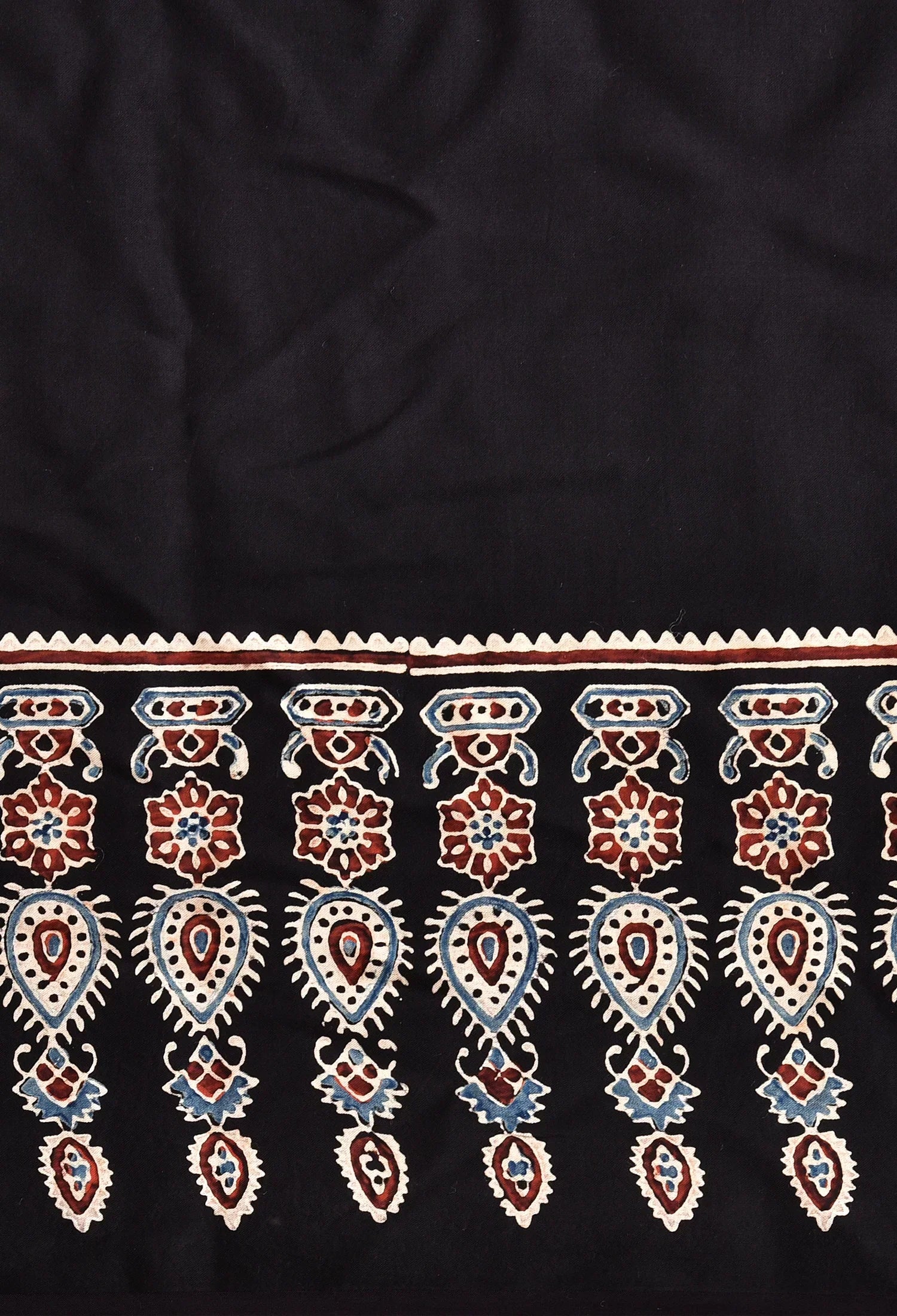 Ajrakh Premium Semi Gaji Silk Saree