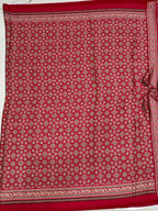 Rani Ajrakh Printed Soft Modal Silk Natural Print Saree P1