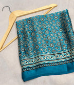 Rani Ajrakh Printed Soft Modal Silk Natural Print Saree P1