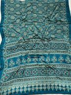 Rama Ajrakh Printed Soft Modal Silk Natural Print Saree P2
