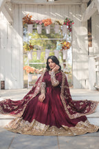 Embroidered Anarkali Suit with Dupatta – Wedding Collection
