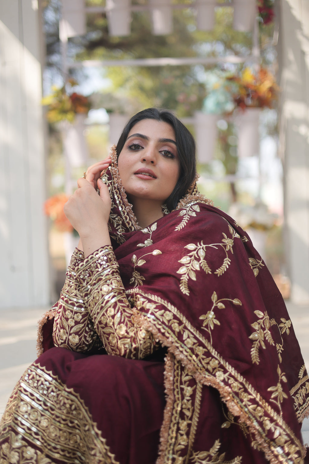Embroidered Anarkali Suit with Dupatta – Wedding Collection