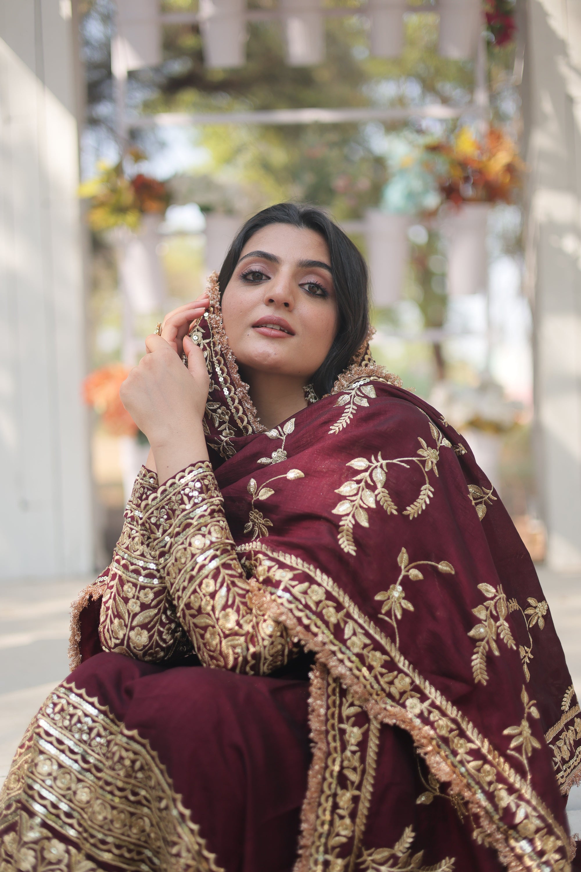 Embroidered Anarkali Suit with Dupatta – Wedding Collection