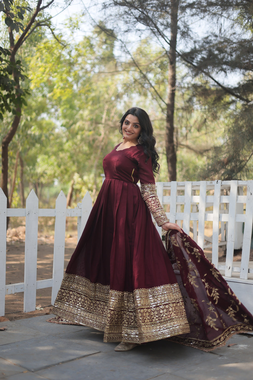 Embroidered Anarkali Suit with Dupatta – Wedding Collection