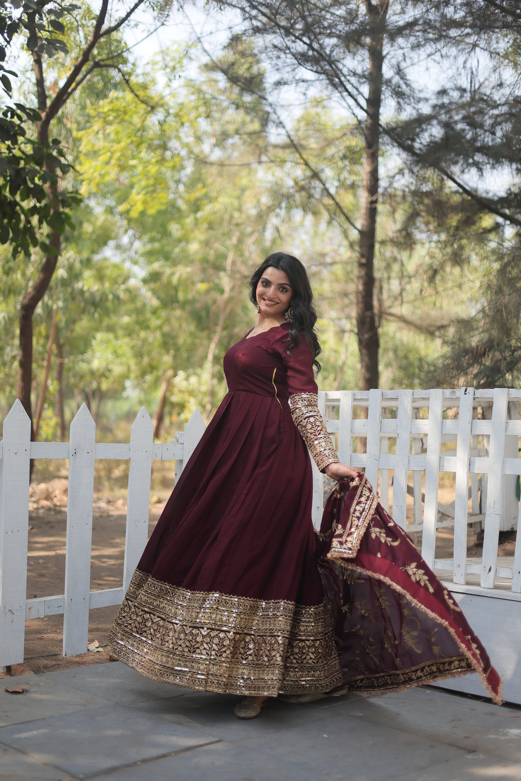 Embroidered Anarkali Suit with Dupatta – Wedding Collection