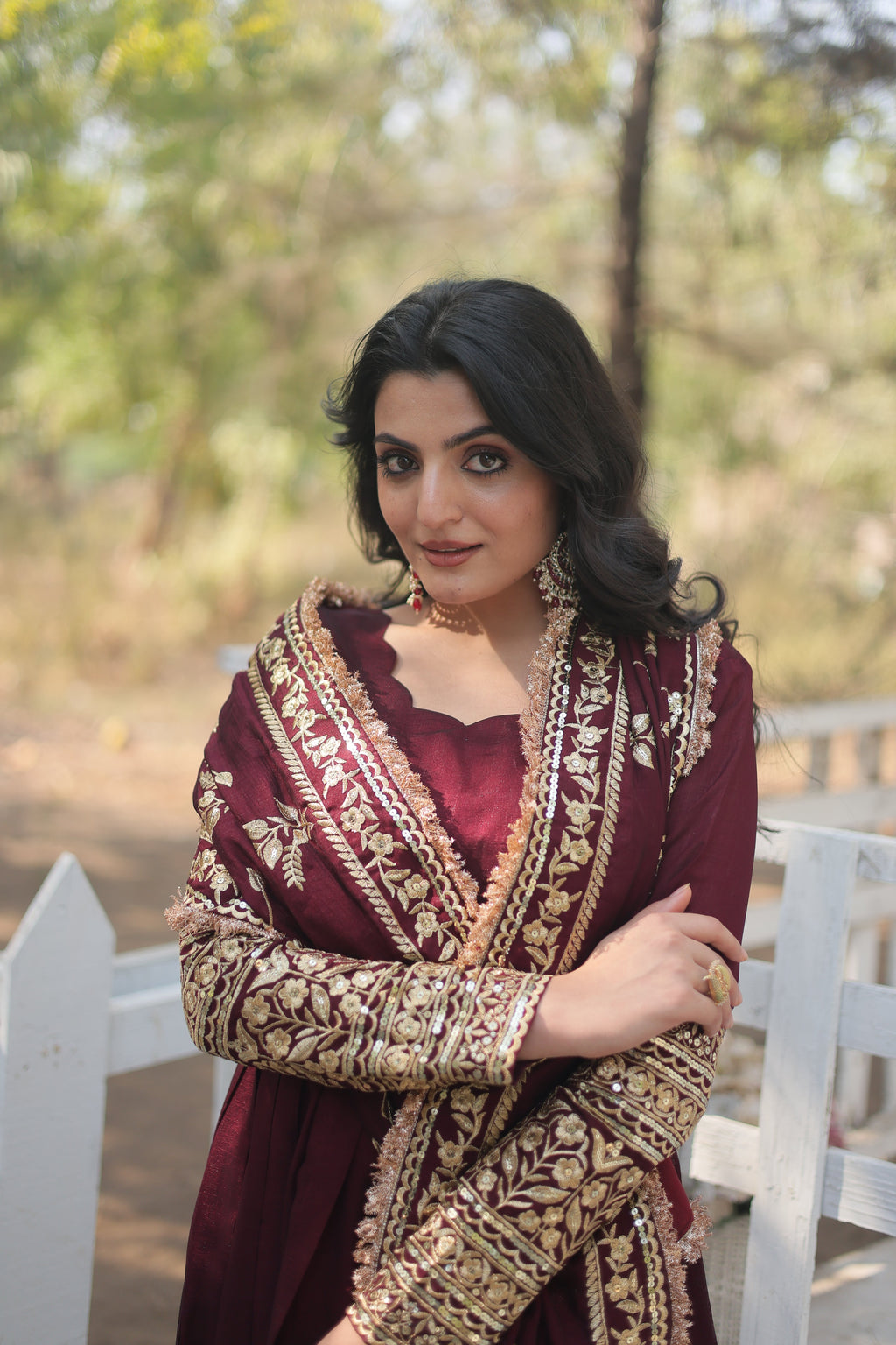 Embroidered Anarkali Suit with Dupatta – Wedding Collection