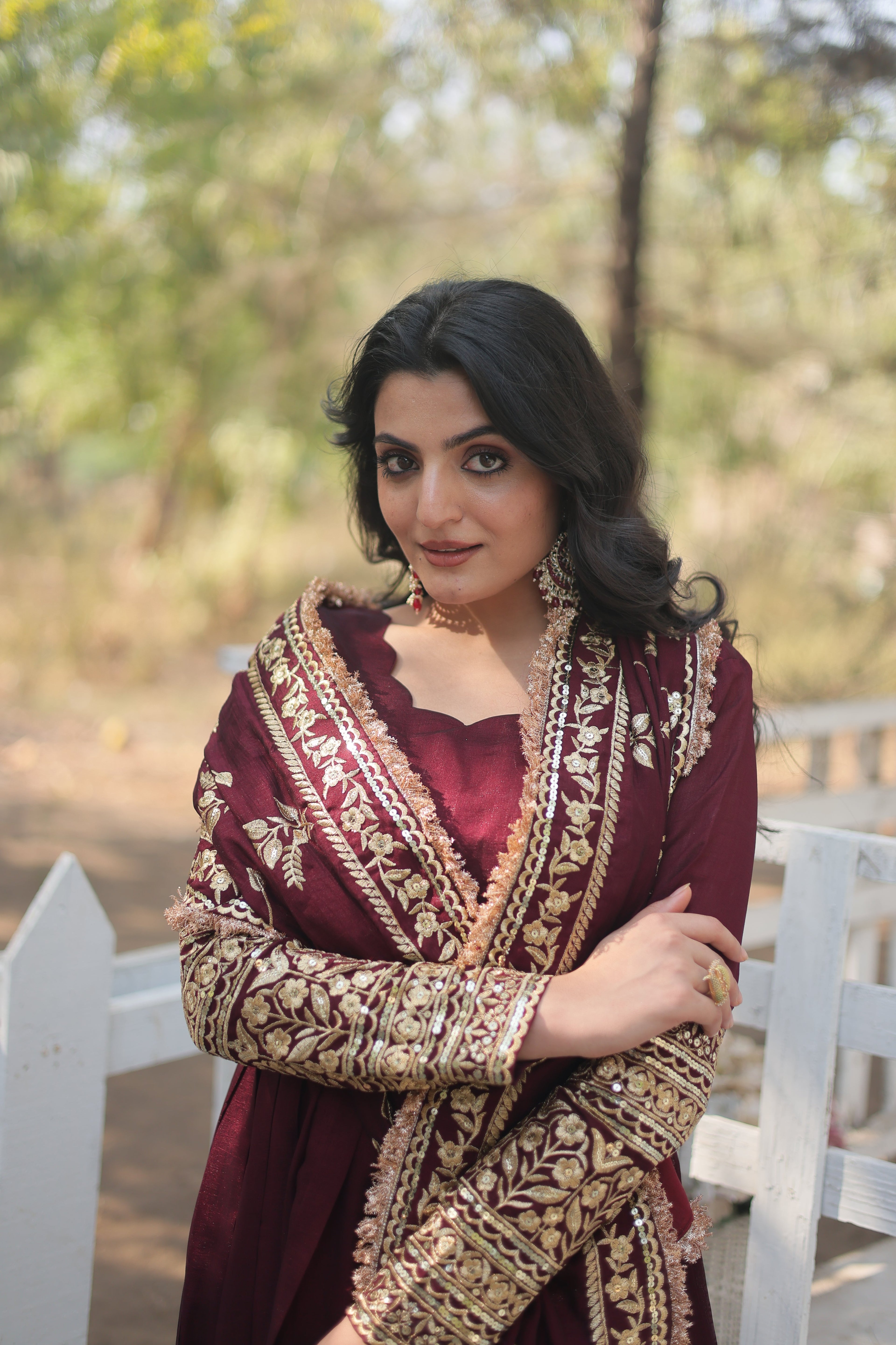 Embroidered Anarkali Suit with Dupatta – Wedding Collection