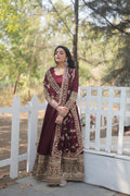 Embroidered Anarkali Suit with Dupatta – Wedding Collection