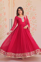 Women Rani Embellished Anarkali Dress Designer Gown for Women | Evening Gown