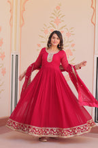 Women Rani Embellished Anarkali Dress Designer Gown for Women | Evening Gown