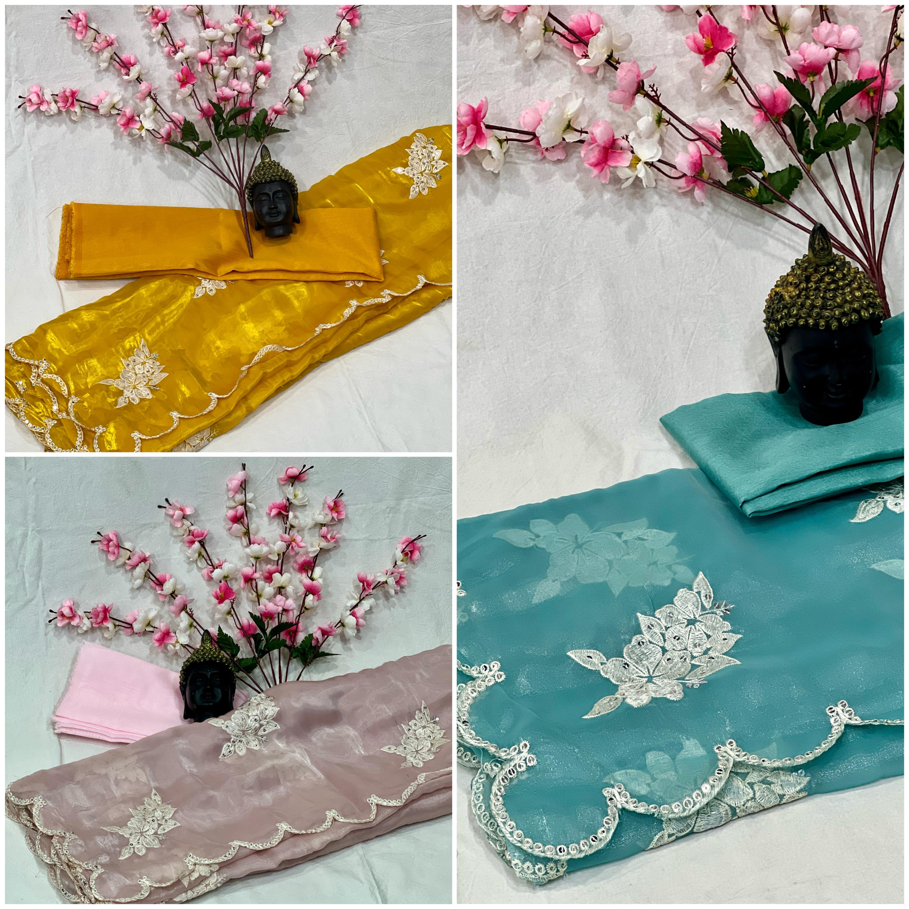 Fabulous Zimmy Chhu With Multi Thread  And Cut Work Border
