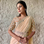 Exclusive Beautiful  Embroidery Work Saree