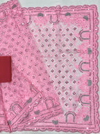 Khadi Organza With Beautiful Multi + 7 M.M Sequence Embroidery Work And C Pallu Cutwork
