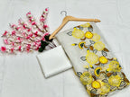 Khadi Organza With Beautiful Flowers Design In Multi Embroidery C Pallu Cut Work