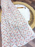 Multi Color Exclusive Beautiful  Embroidery Work Saree