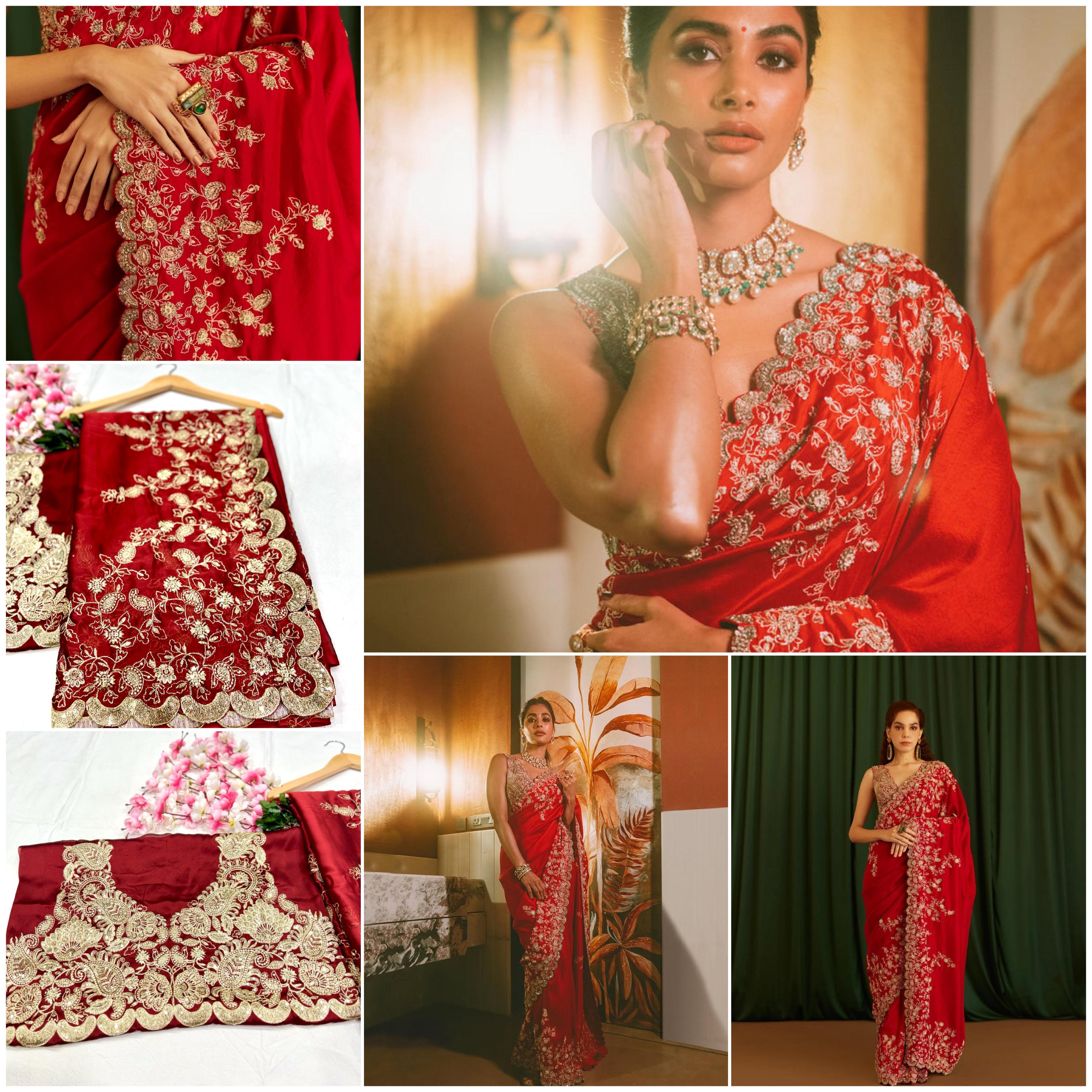 Heavy Rangoli Silk With Beautiful Zari + 3 M.M Sequence Embroidery Work And C Pallu Cutwork
