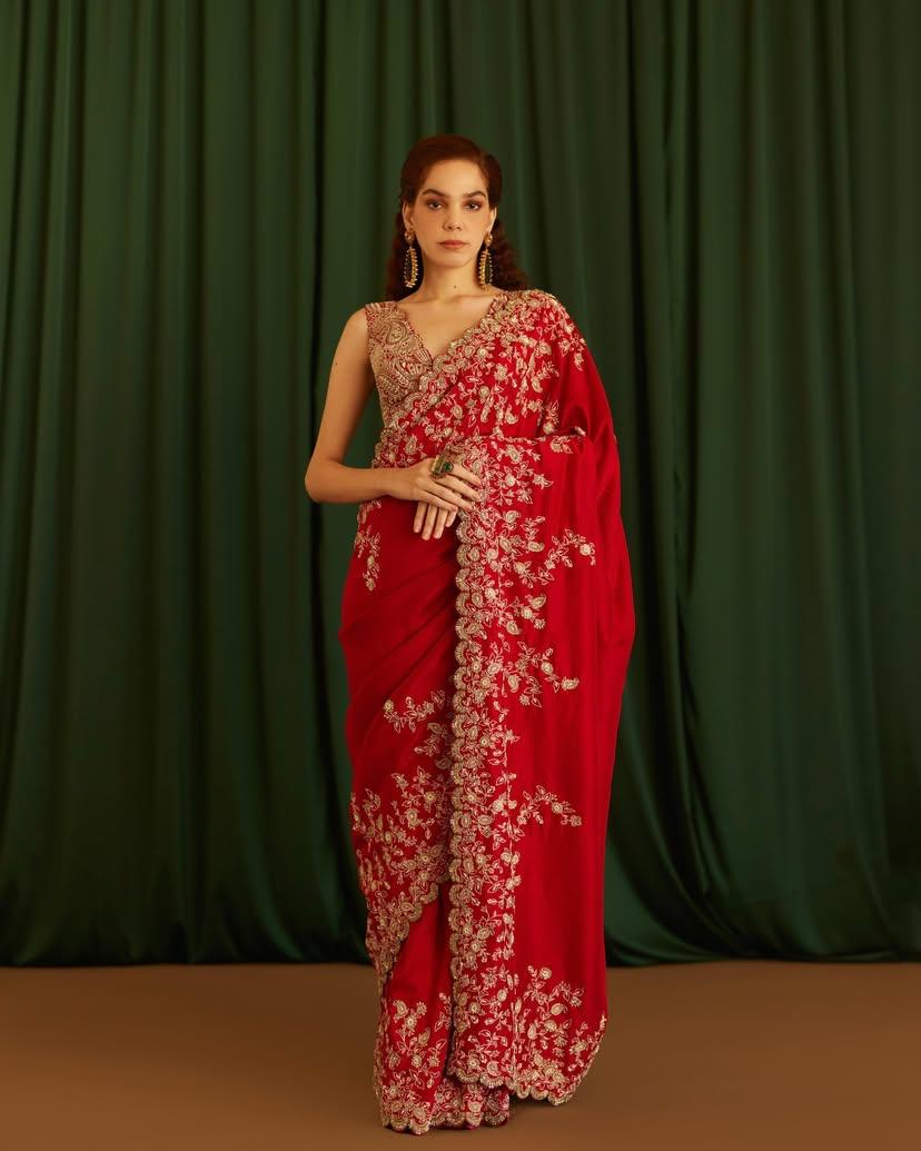 Heavy Rangoli Silk With Beautiful Zari + 3 M.M Sequence Embroidery Work And C Pallu Cutwork