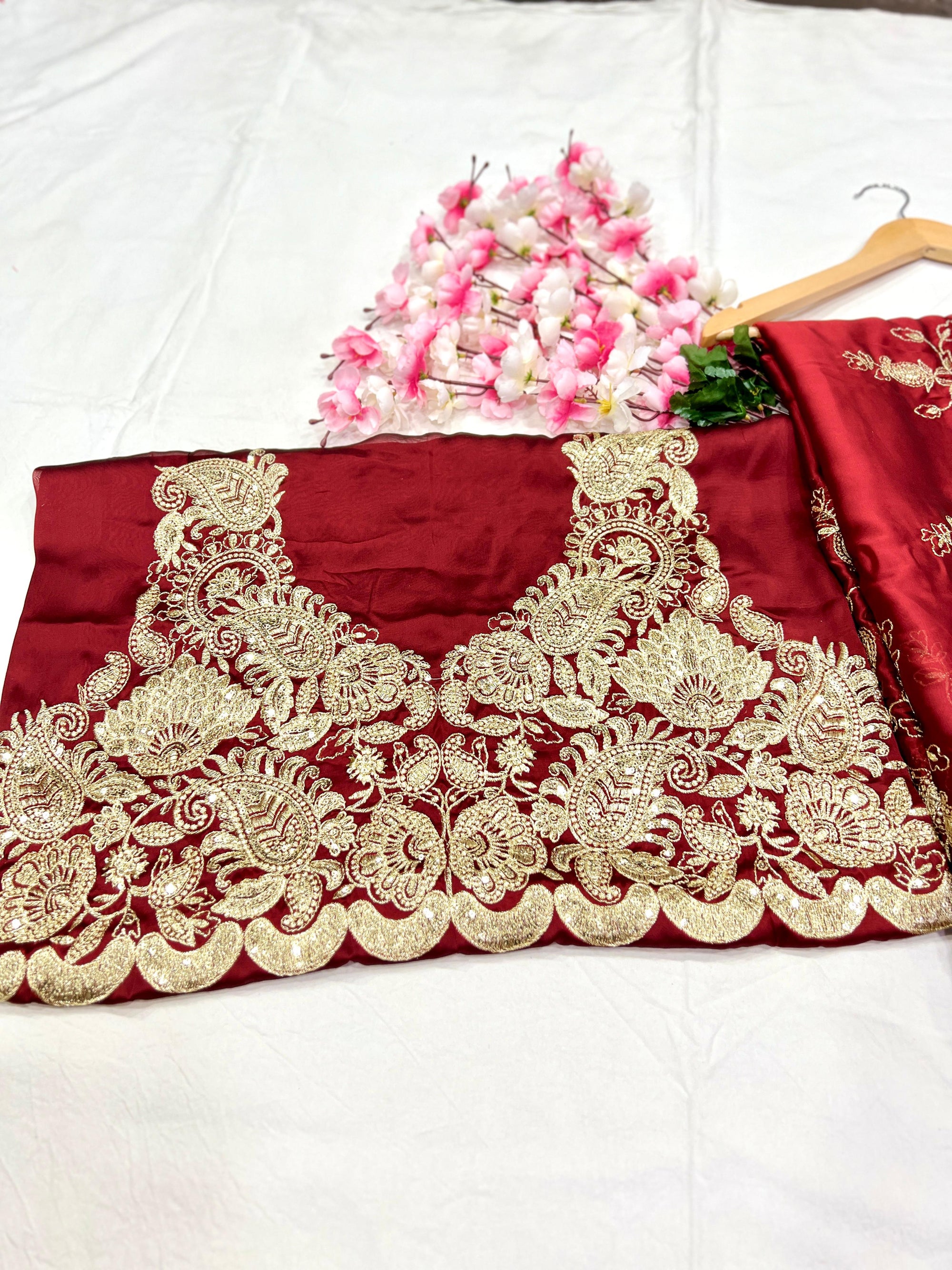 Heavy Rangoli Silk With Beautiful Zari + 3 M.M Sequence Embroidery Work And C Pallu Cutwork