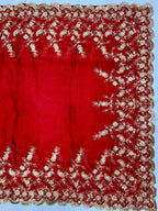 Heavy Rangoli Silk With Beautiful Zari + 3 M.M Sequence Embroidery Work And C Pallu Cutwork