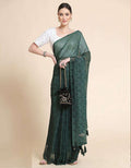 Green Sequence Work Saree