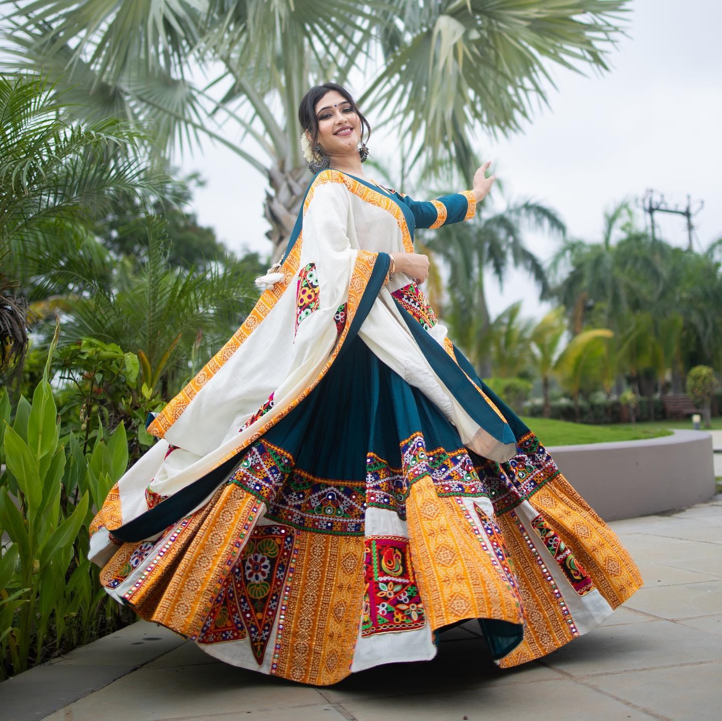 Soft Butter Silk Chaniya Choli Fancy Digital Print With Real Mirror Work for Traditional Wear