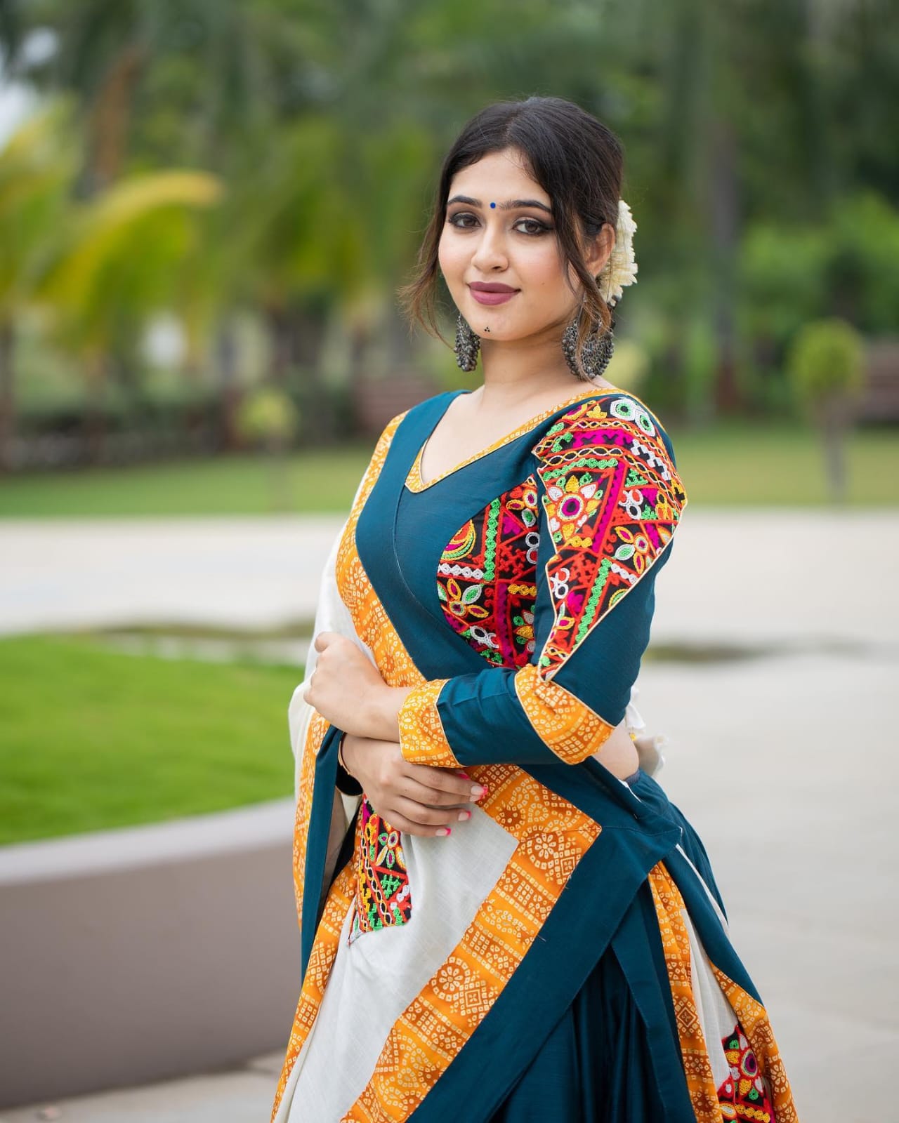 Soft Butter Silk Chaniya Choli Fancy Digital Print With Real Mirror Work for Traditional Wear