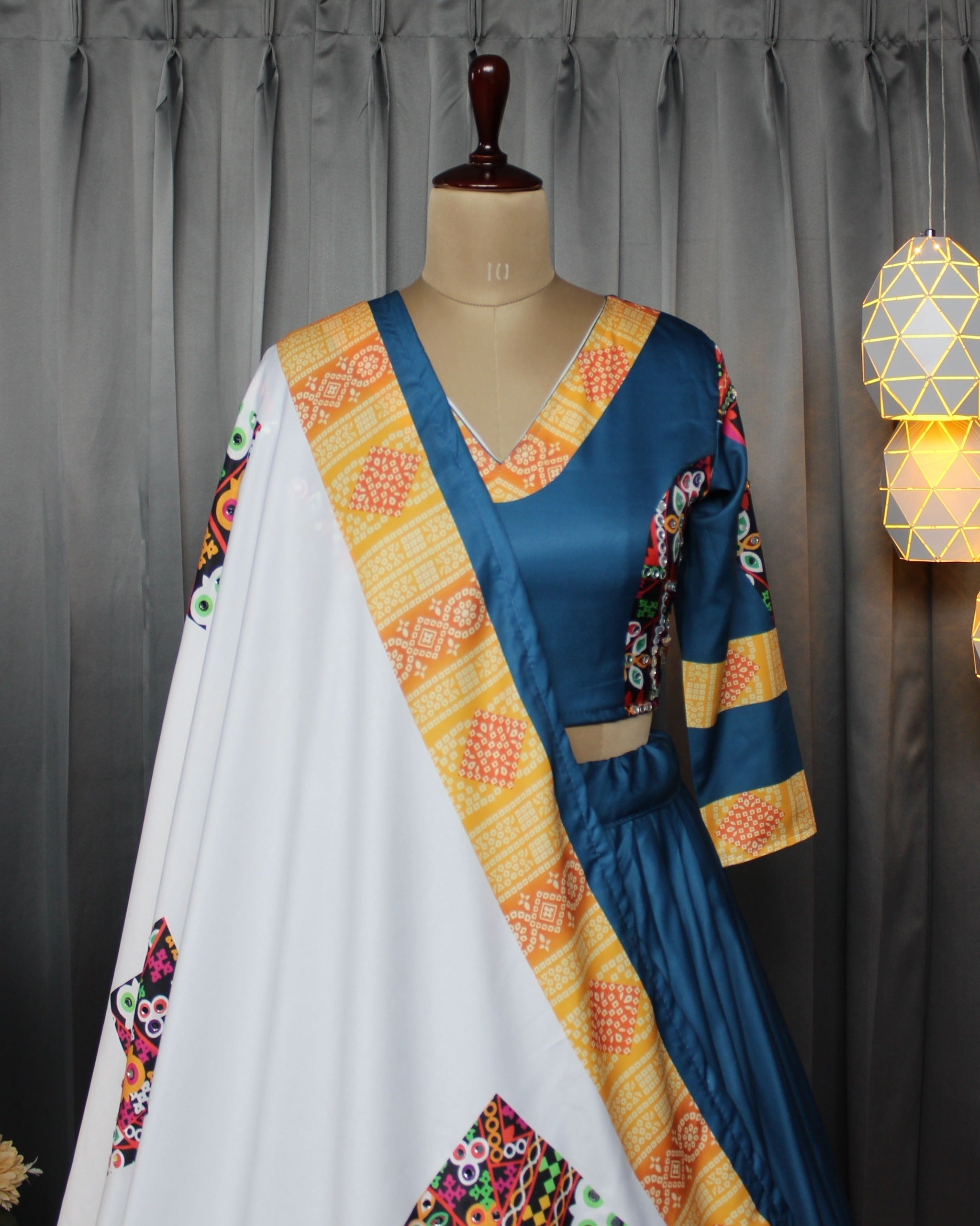 Soft Butter Silk Chaniya Choli Fancy Digital Print With Real Mirror Work for Traditional Wear
