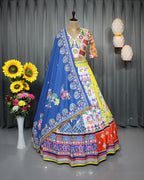 Soft Butter Silk Chaniya Choli | Fancy Digital with Real Mirror Work for Traditional Wear