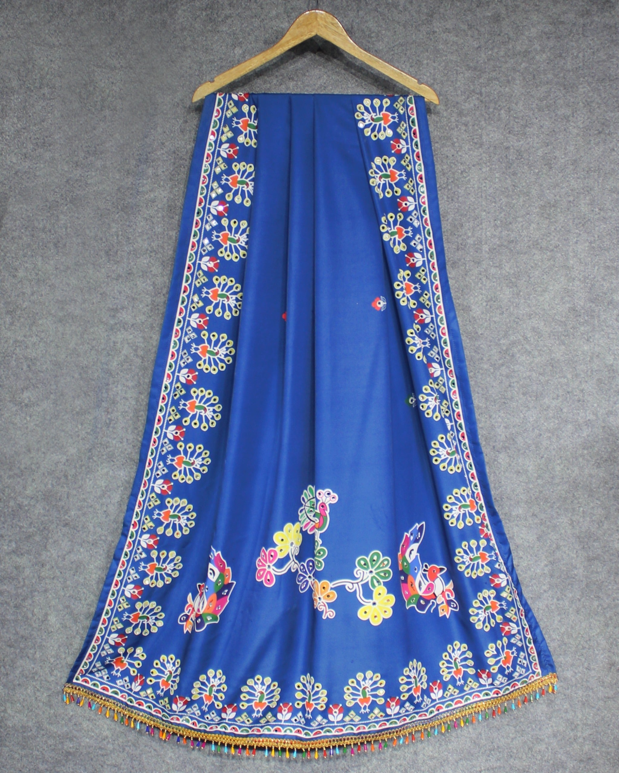 Soft Butter Silk Chaniya Choli | Fancy Digital with Real Mirror Work for Traditional Wear