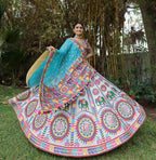 Soft Muslin Silk Chaniya Choli | Fancy Digital with Real Mirror Work for Traditional Wear