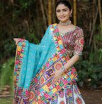 Soft Muslin Silk Chaniya Choli | Fancy Digital with Real Mirror Work for Traditional Wear