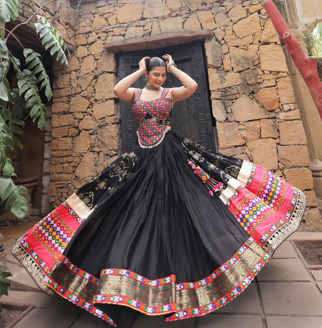 Muslin Cotton Chaniya Choli | Fancy Digital with Real Mirror Work for Traditional Wear
