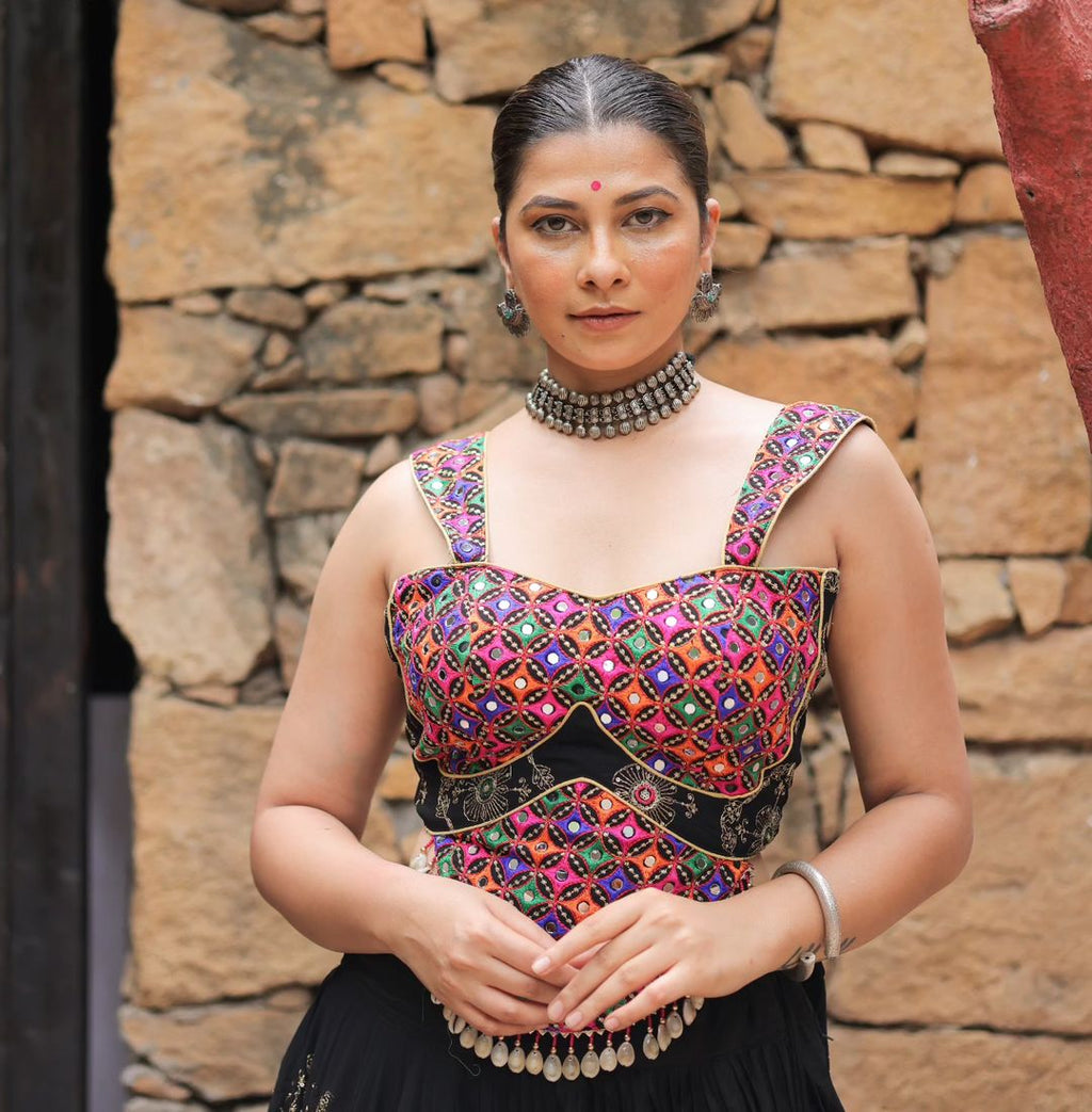 Muslin Cotton Chaniya Choli | Fancy Digital with Real Mirror Work for Traditional Wear