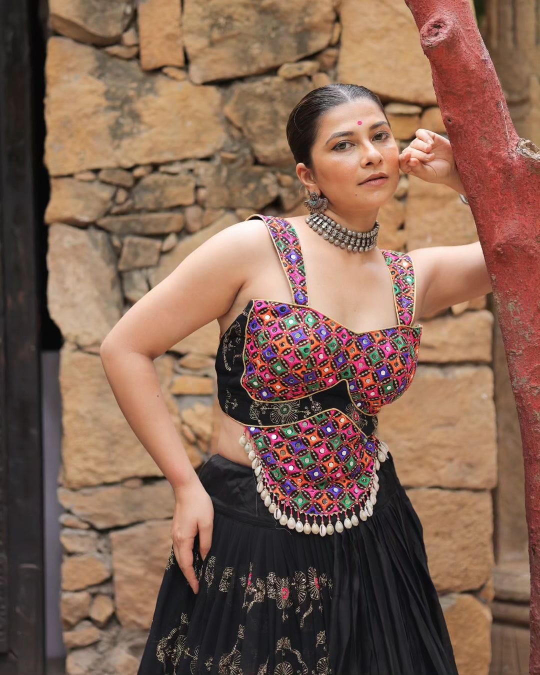 Muslin Cotton Chaniya Choli | Fancy Digital with Real Mirror Work for Traditional Wear