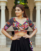 Muslin Cotton Chaniya Choli | Fancy Digital with Real Mirror Work for Traditional Wear