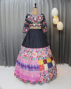 Muslin Cotton Chaniya Choli | Fancy Digital with Real Mirror Work for Traditional Wear