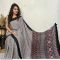 Ajrakh Primum Modal Silk Saree With Blouse