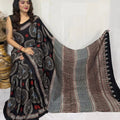 Ajrakh Primum Modal Silk Saree With Blouse
