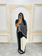 Ajrakh Printed Semi Gaji Silk Saree With Ajrakh Blouse