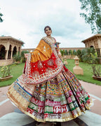 Multi Color Soft Butter Silk Chaniya Choli | Fancy Digital with Real Mirror Work for Traditional Wear