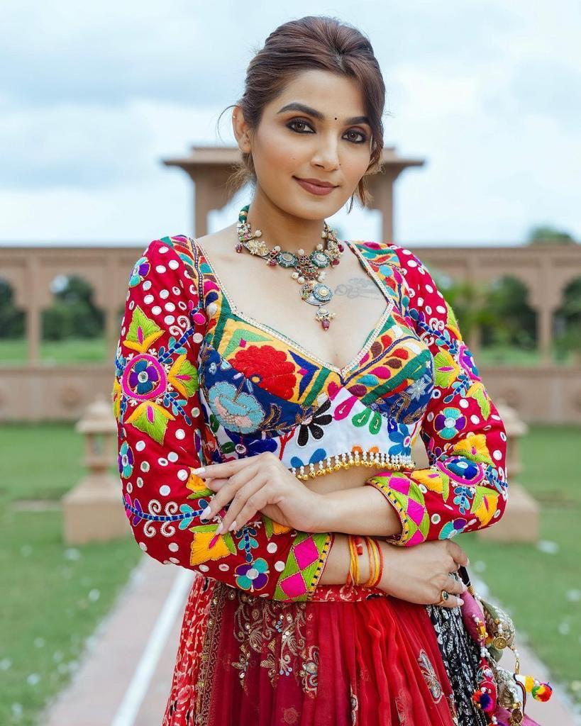 Multi Color Soft Butter Silk Chaniya Choli | Fancy Digital with Real Mirror Work for Traditional Wear