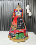 Multi Color Soft Butter Silk Chaniya Choli | Fancy Digital with Real Mirror Work for Traditional Wear