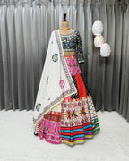 Soft Butter Silk Chaniya Choli | Fancy Digital with Real Mirror Work for Traditional Wear