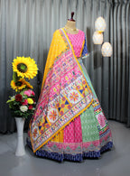 MultiColor Soft Butter Silk Chaniya Choli | Fancy Digital with Real Mirror Work for Traditional Wear