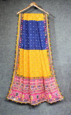 MultiColor Soft Butter Silk Chaniya Choli | Fancy Digital with Real Mirror Work for Traditional Wear
