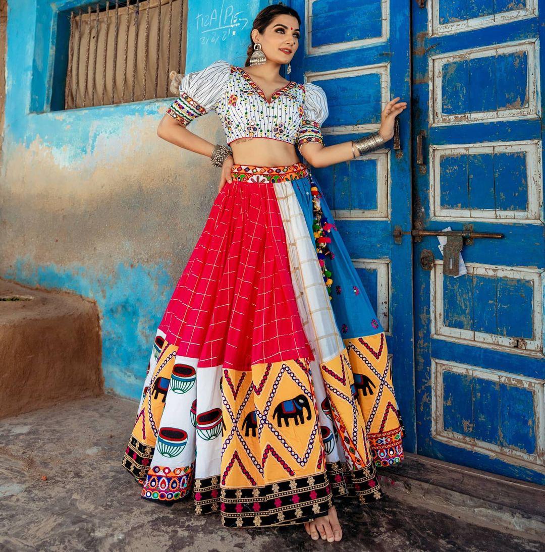 MultiColor Soft Butter Silk Chaniya Choli | Fancy Digital Print Traditional Wear