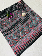 Ajrakh Primum Modal Silk Saree With Blouse