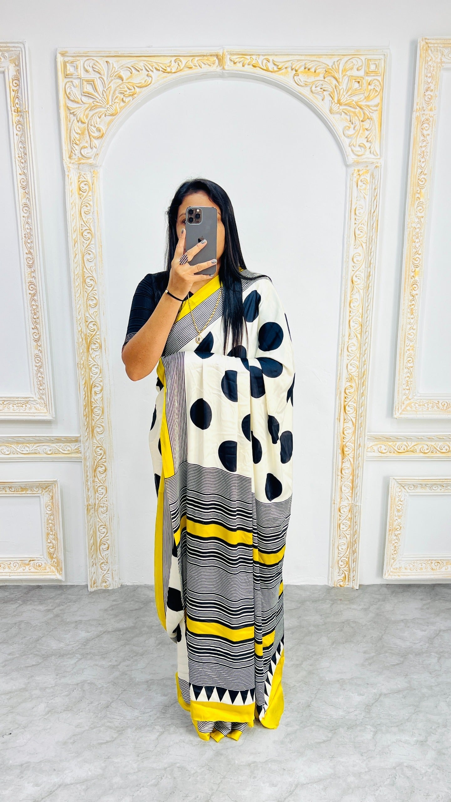 Ajrakh Primum Modal Silk Saree With Blouse